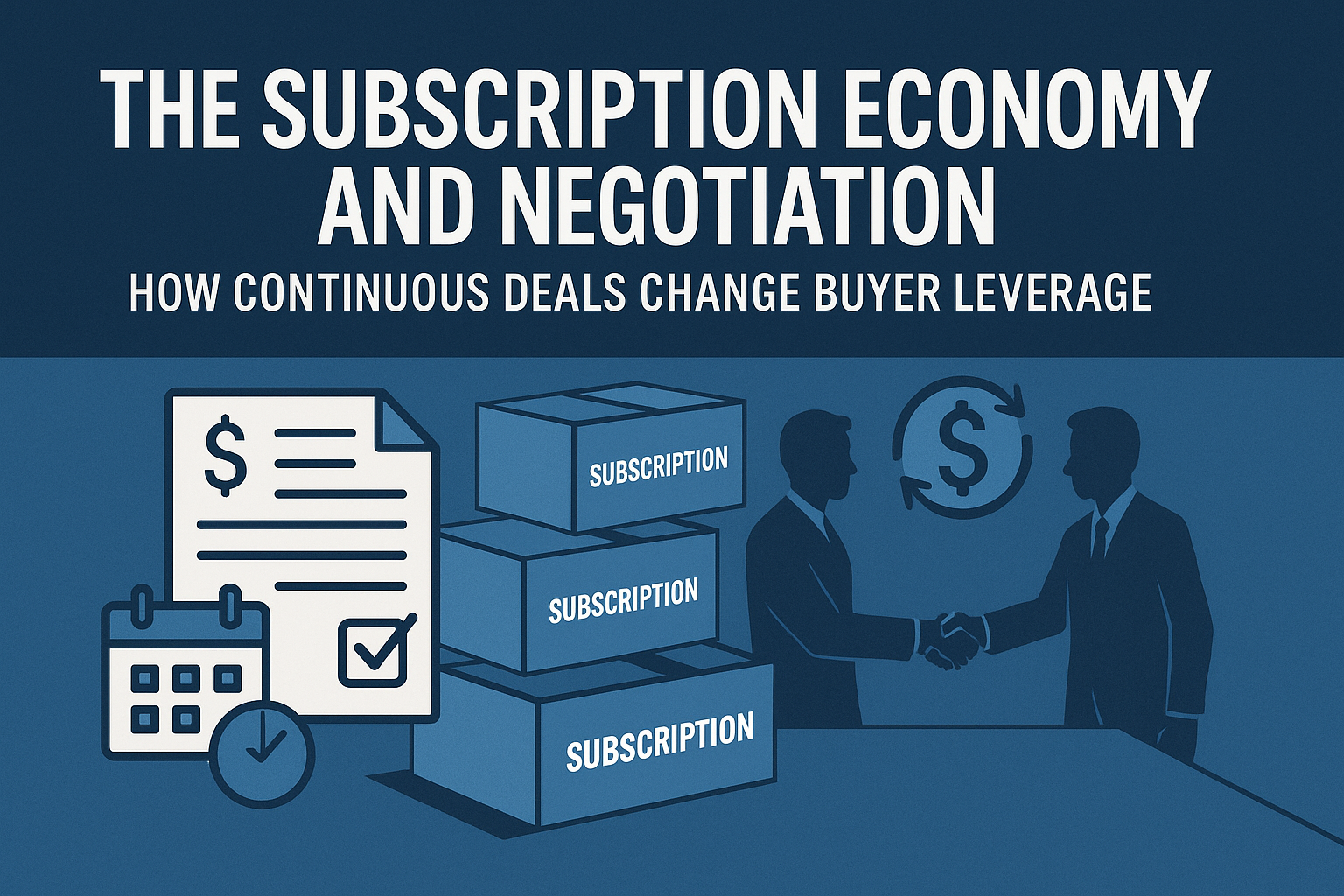 the subscription economy and negotiation how continuous deals change buyer leverage